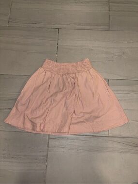 Open Edit Smocked Pink Mini Skirt